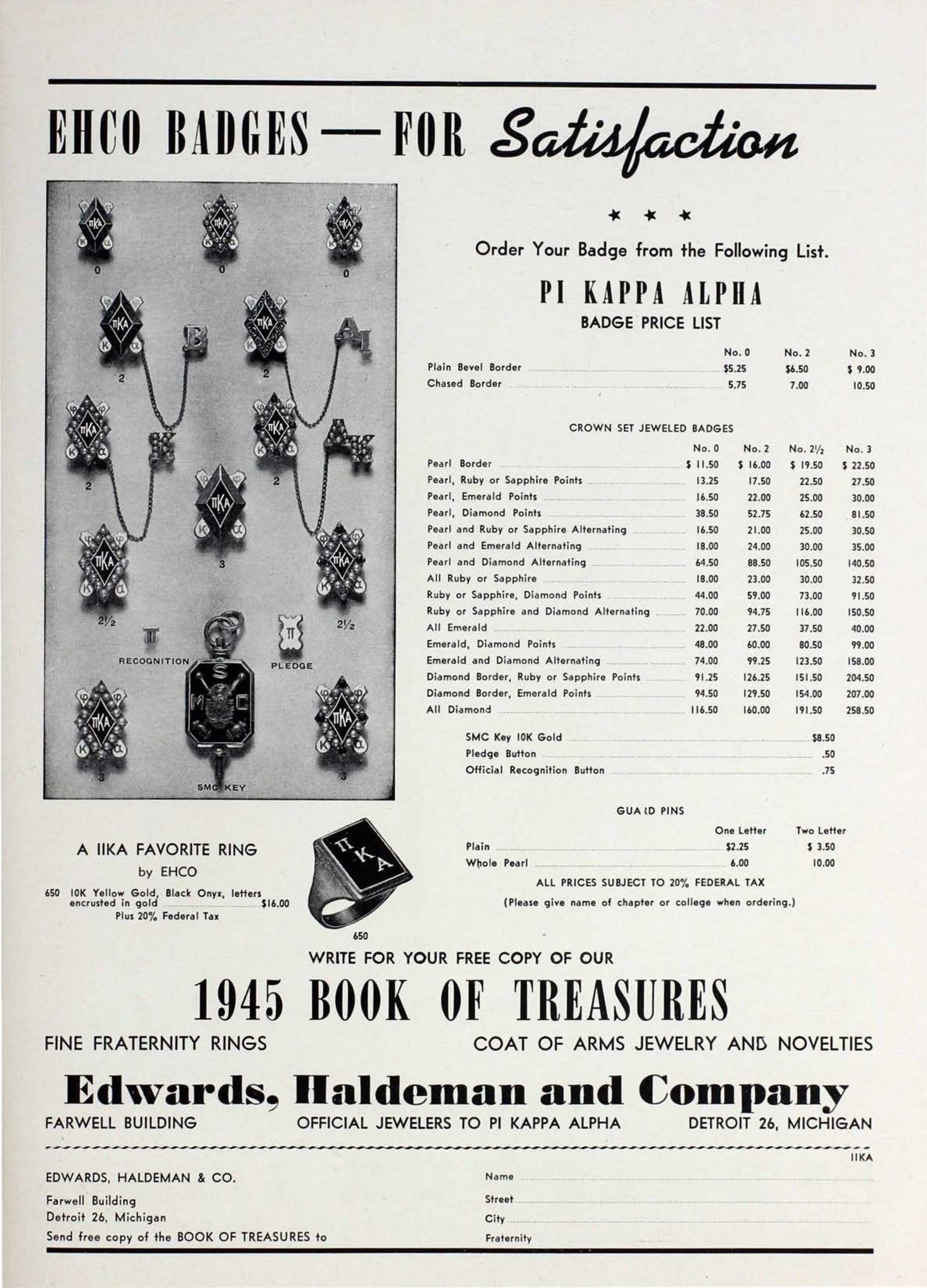 Edwards, Haldeman And Company Advertisement, October 1944